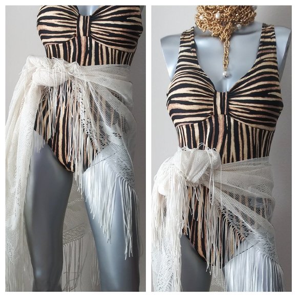 Sun Streak by Newport News Other - Sun Streak One Piece Leopard Print Bathing Suit